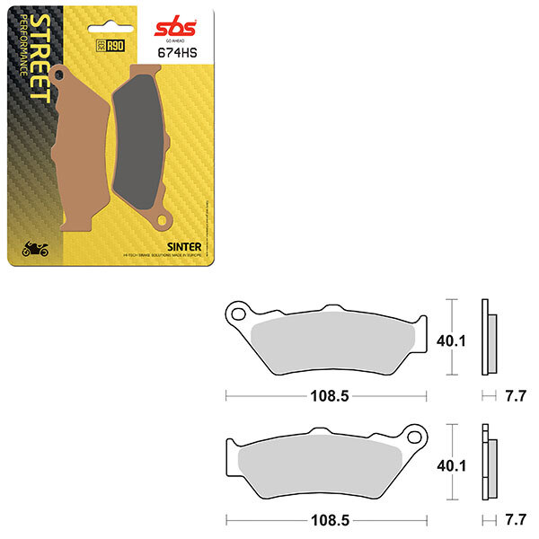 SBS PERFORMANCE HS SINTER BRAKE PAD (6250674108)