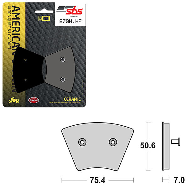 SBS HIGH POWER & NOISE REDUCTION CERAMIC BRAKE PAD (6490679108)