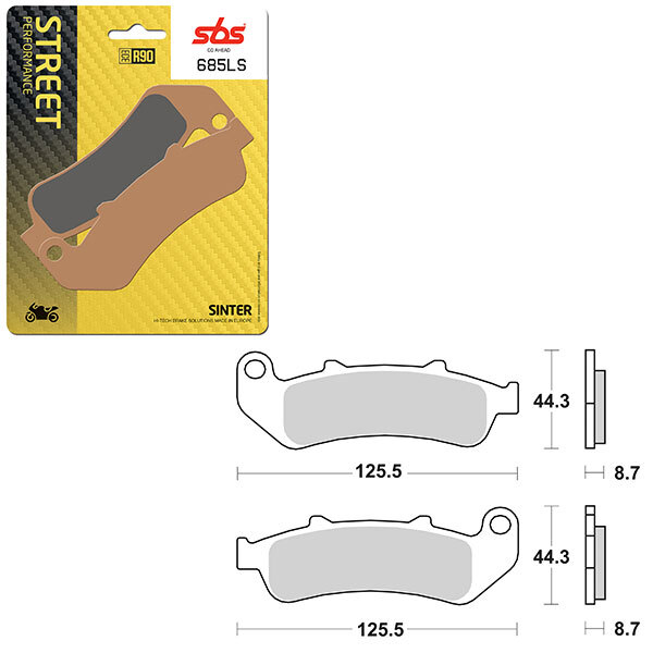 SBS PERFORMANCE LS SINTER BRAKE PAD (6260685108)