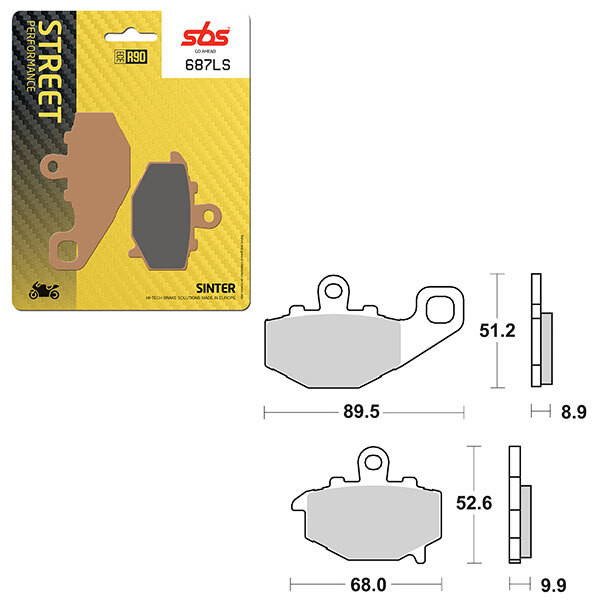 SBS PERFORMANCE LS SINTER BRAKE PAD (6260687108)