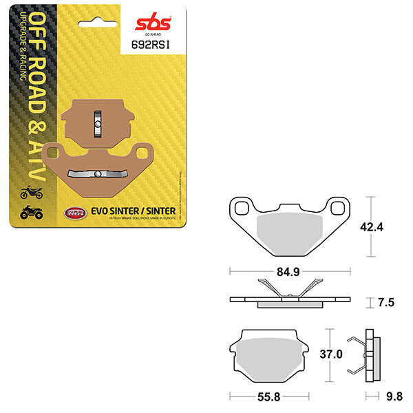 SBS EVO SINTER BRAKE PAD (6280692108)