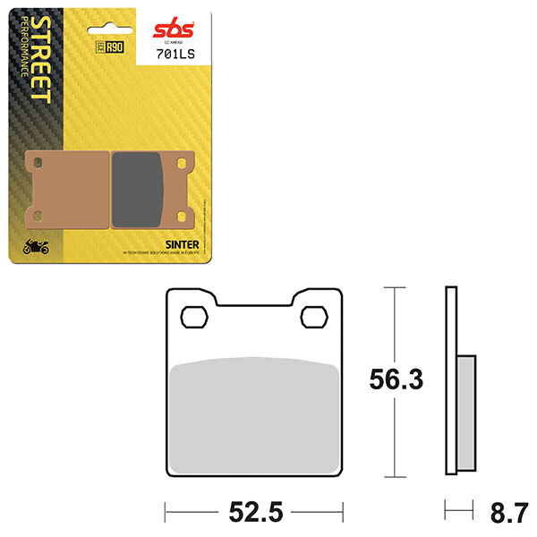 SBS PERFORMANCE LS SINTER BRAKE PAD (6260701108)