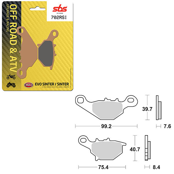 SBS EVO SINTER BRAKE PAD (6280702108)