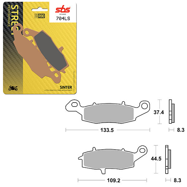 SBS PERFORMANCE LS SINTER BRAKE PAD (6260704108)