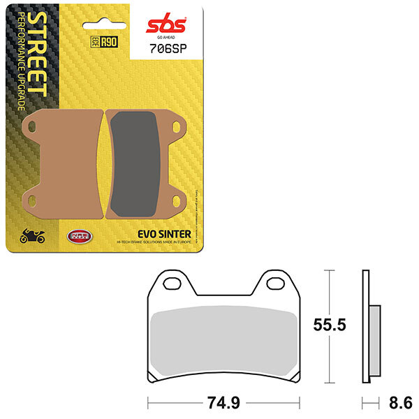 SBS SP EVO SINTER BRAKE PAD (6390706108)