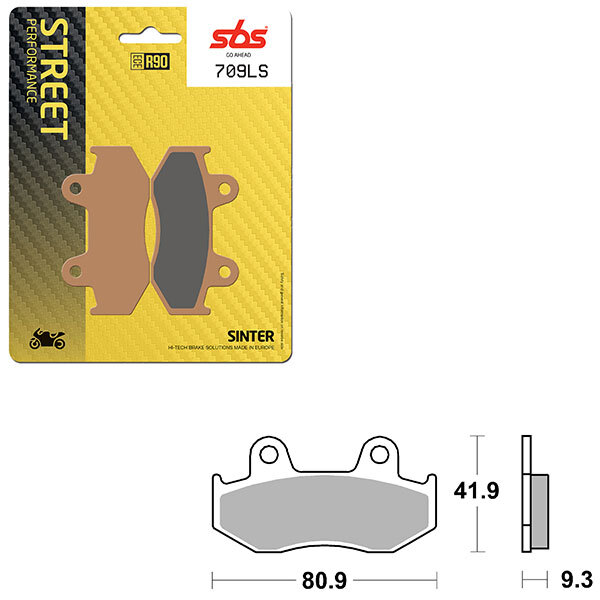 SBS PERFORMANCE LS SINTER BRAKE PAD (6260709108)