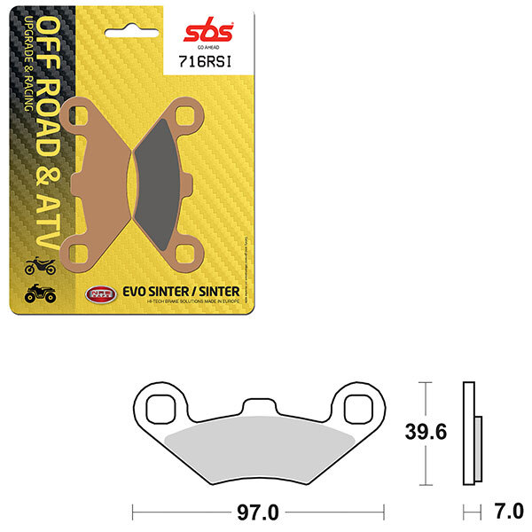 SBS EVO SINTER BRAKE PAD (6280716108)