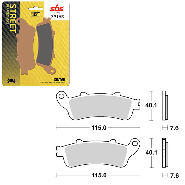 SBS PERFORMANCE HS SINTER BRAKE PAD (6250721108)