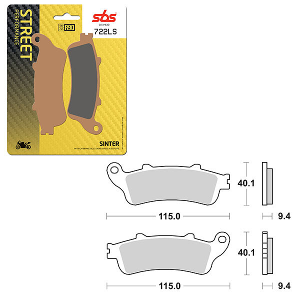 SBS PERFORMANCE LS SINTER BRAKE PAD (6260722108)