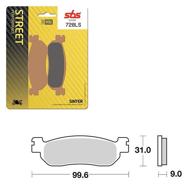 SBS PERFORMANCE LS SINTER BRAKE PAD (6260728108)