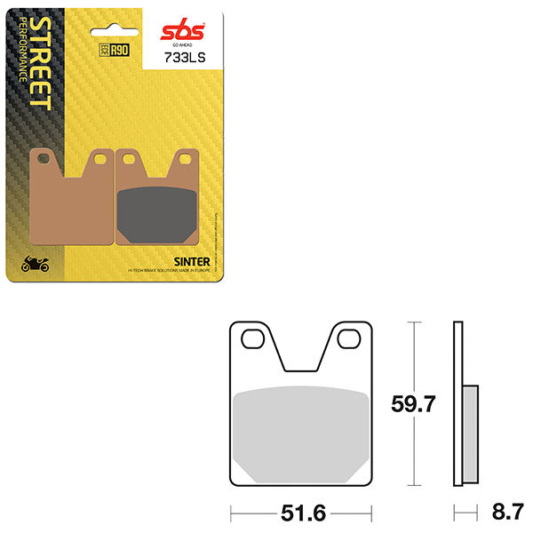 SBS PERFORMANCE LS SINTER BRAKE PAD (6260733108)