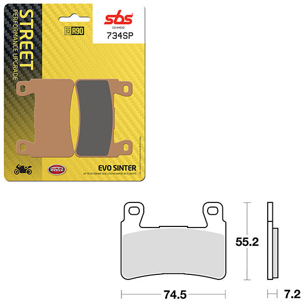 SBS SP EVO SINTER BRAKE PAD (6390734108)