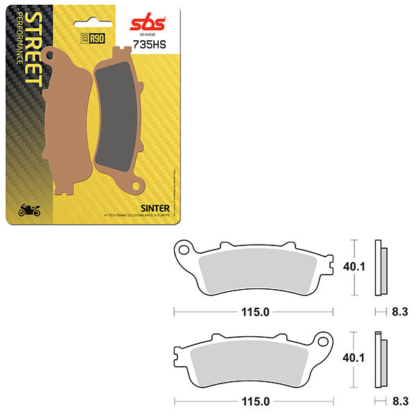 SBS PERFORMANCE HS SINTER BRAKE PAD (6250735108)