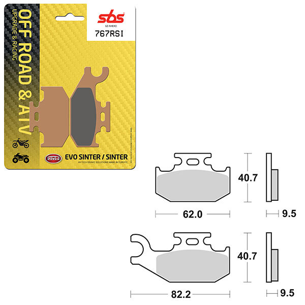 SBS EVO SINTER BRAKE PAD (6280767100)