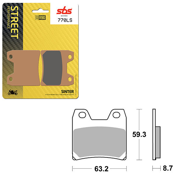 SBS PERFORMANCE LS SINTER BRAKE PAD (6260770108)