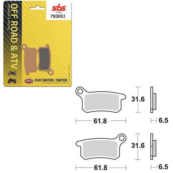 SBS EVO SINTER BRAKE PAD (6280783108)