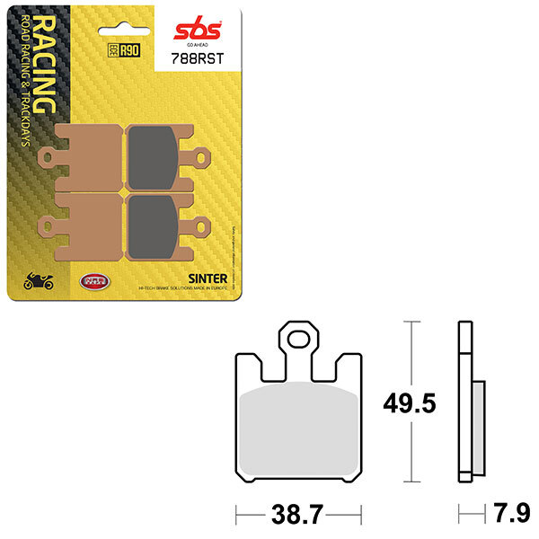 SBS ROAD RACING & TRACKDAYS SINTER BRAKE PAD (6470788108)