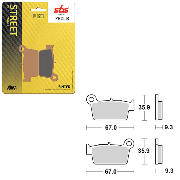 SBS PERFORMANCE LS SINTER BRAKE PAD (6260790108)