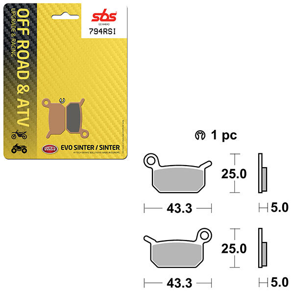 SBS EVO SINTER BRAKE PAD (6280794108)