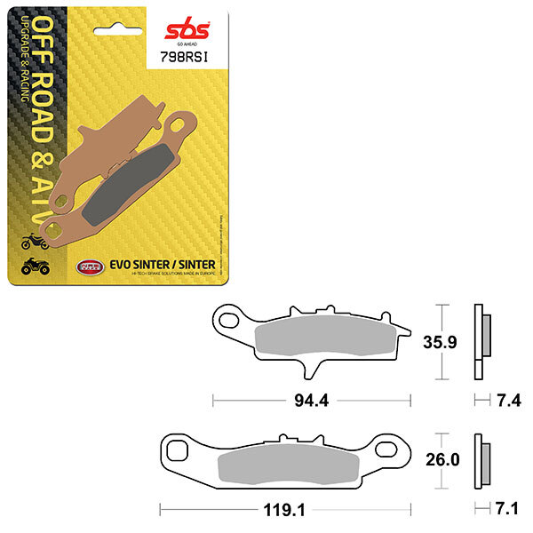 SBS EVO SINTER BRAKE PAD (6280798108)