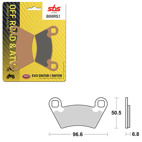 SBS EVO SINTER BRAKE PAD (6280800108)