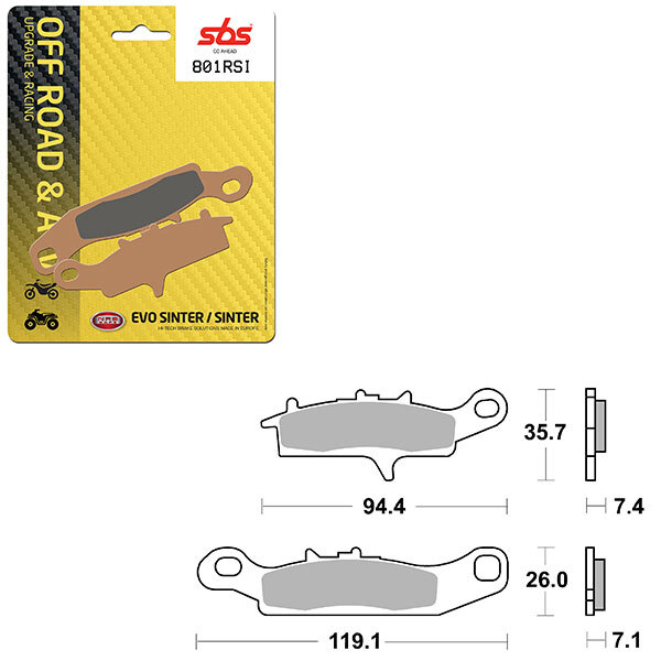 SBS EVO SINTER BRAKE PAD (6280801108)