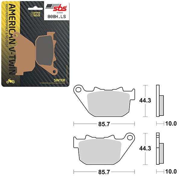 SBS HIGH PERFORMANCE & NO DUST SINTER BRAKE PAD (6560808108)