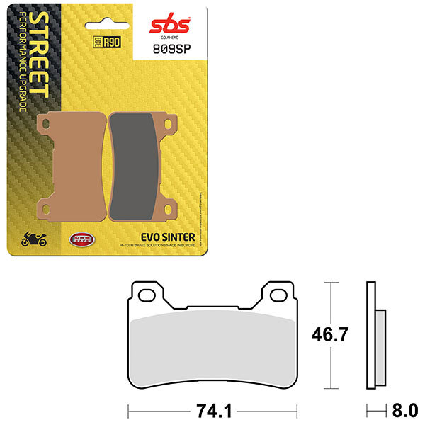 SBS SP EVO SINTER BRAKE PAD (6390809108)