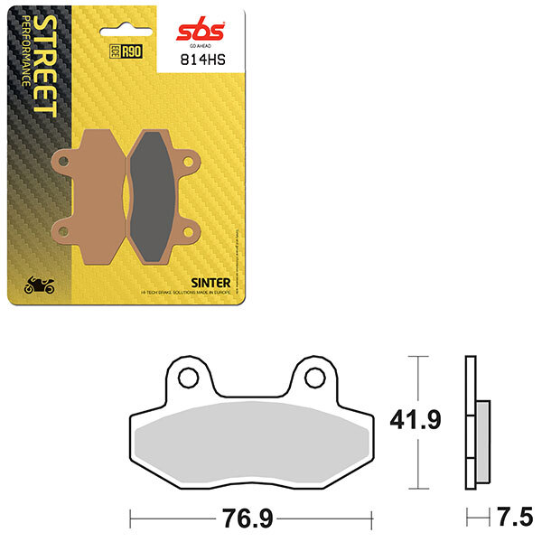 SBS PERFORMANCE HS SINTER BRAKE PAD (6250814108)