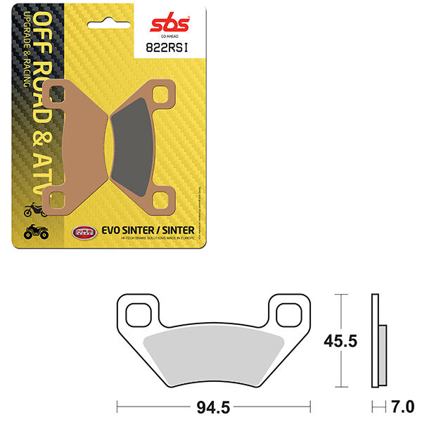 SBS EVO SINTER BRAKE PAD (6280822108)