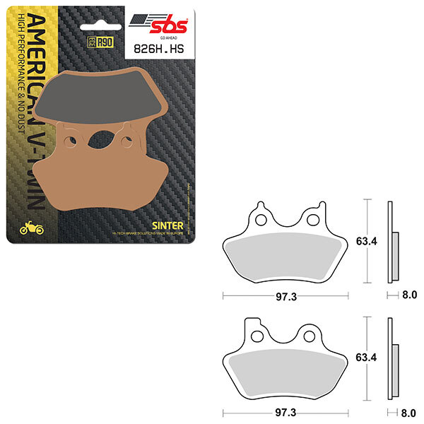 SBS HIGH PERFORMANCE & NO DUST SINTER BRAKE PAD (6550826108)