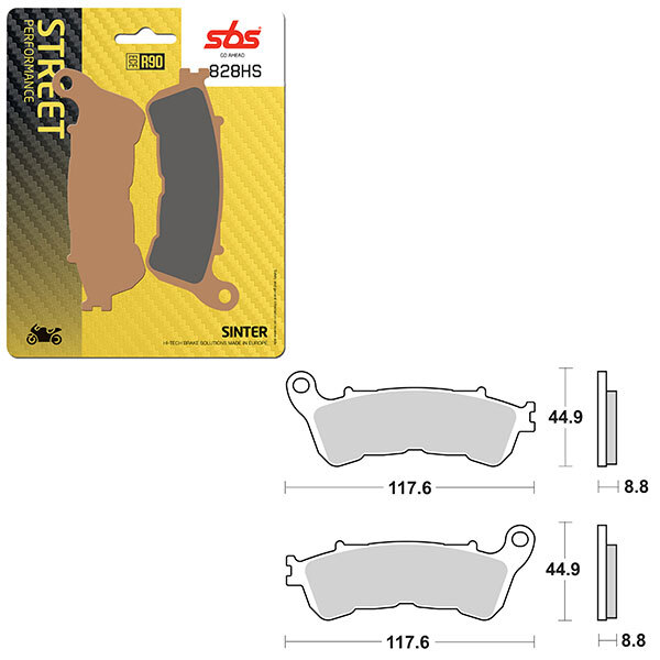 SBS PERFORMANCE HS SINTER BRAKE PAD (6250828108)