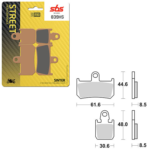 SBS PERFORMANCE HS SINTER BRAKE PAD (6250839108)