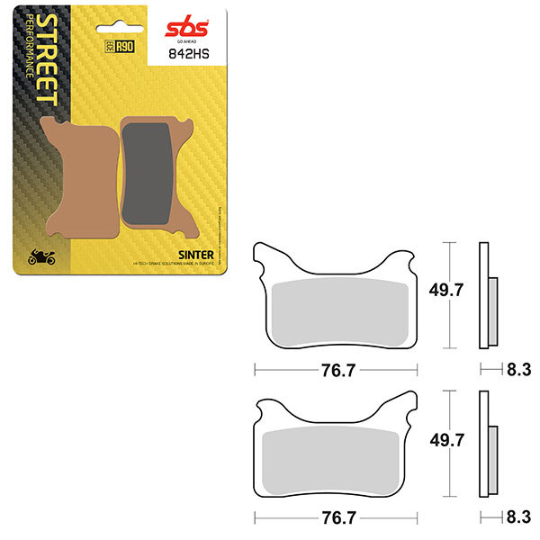 SBS PERFORMANCE HS SINTER BRAKE PAD (6250842108)