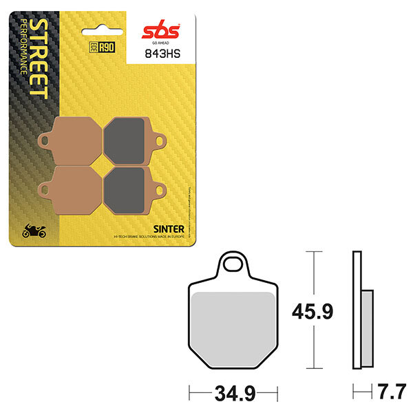 SBS PERFORMANCE HS SINTER BRAKE PAD (1625843)