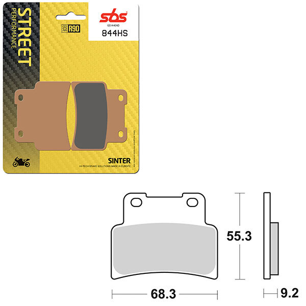 SBS PERFORMANCE HS SINTER BRAKE PAD (6250844108)