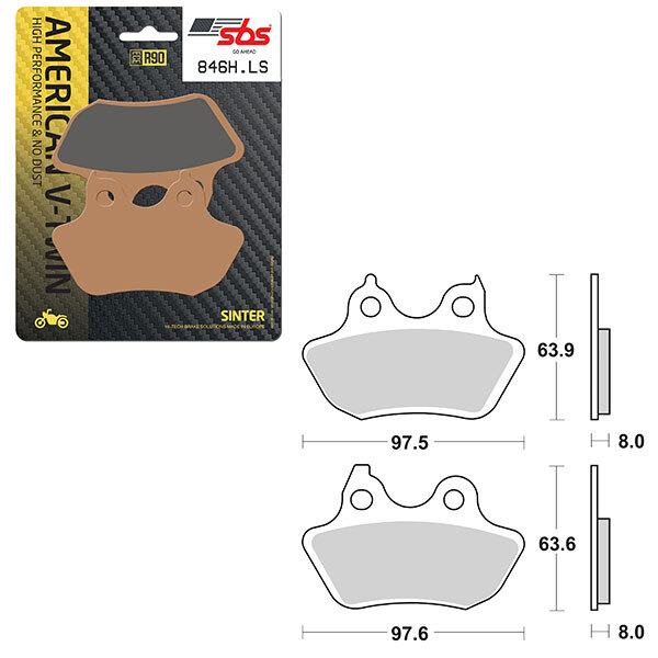 SBS HIGH PERFORMANCE & NO DUST SINTER BRAKE PAD (6560846108)