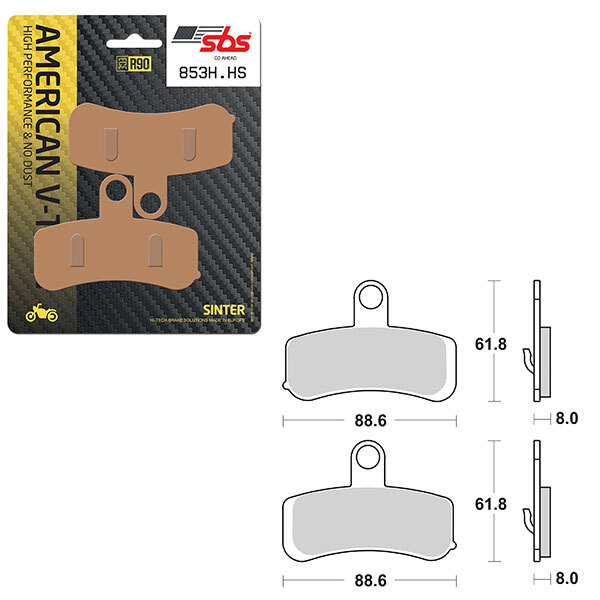 SBS HIGH PERFORMANCE & NO DUST SINTER BRAKE PAD (6550853108)