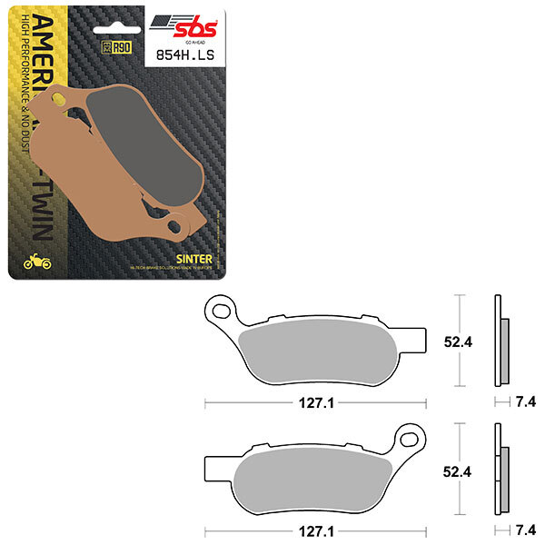 SBS HIGH PERFORMANCE & NO DUST SINTER BRAKE PAD (6560854108)