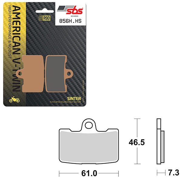 SBS HIGH PERFORMANCE & NO DUST SINTER BRAKE PAD (1655856)