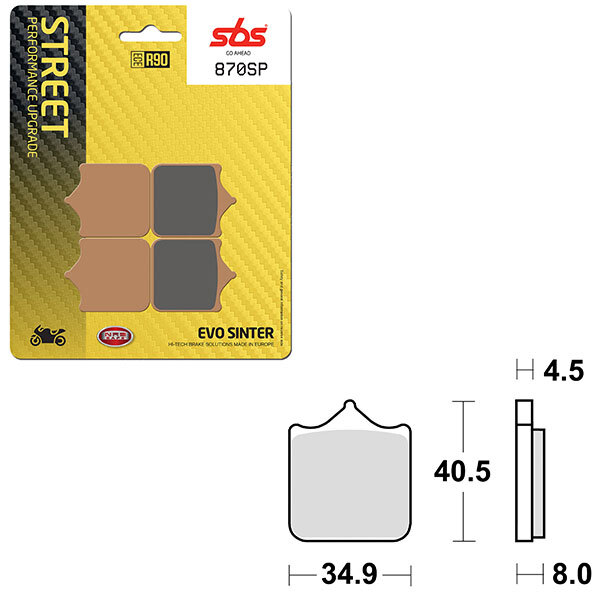 SBS SP EVO SINTER BRAKE PAD (6390870108)