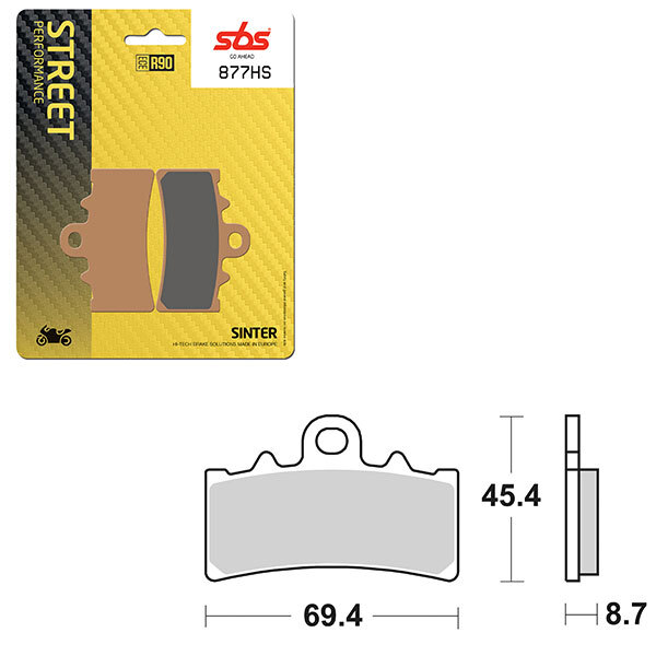 SBS PERFORMANCE HS SINTER BRAKE PAD (6250877108)