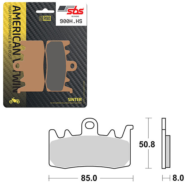 SBS HIGH PERFORMANCE & NO DUST SINTER BRAKE PAD (6550900108)