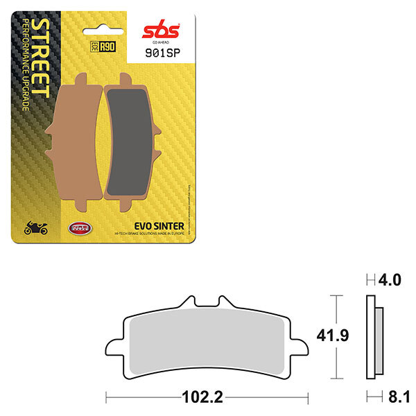 SBS SP EVO SINTER BRAKE PAD (6390901108)