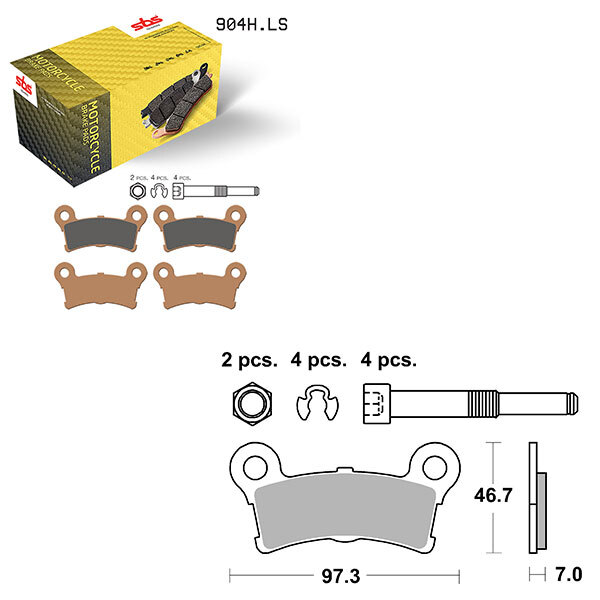 SBS HIGH PERFORMANCE & NO DUST SINTER BRAKE PAD (6560904108)