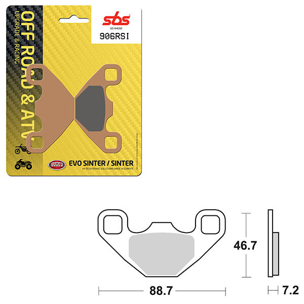 SBS EVO SINTER BRAKE PAD (6280906108)