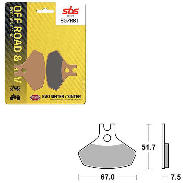 SBS EVO SINTER BRAKE PAD (6280907108)