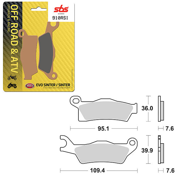 SBS EVO SINTER BRAKE PAD (6280910108)