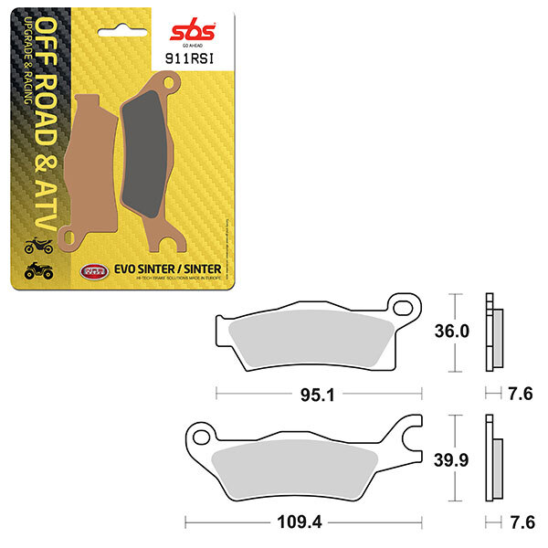 SBS EVO SINTER BRAKE PAD (6280911108)