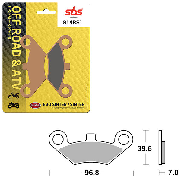 SBS EVO SINTER BRAKE PAD (6280914108)